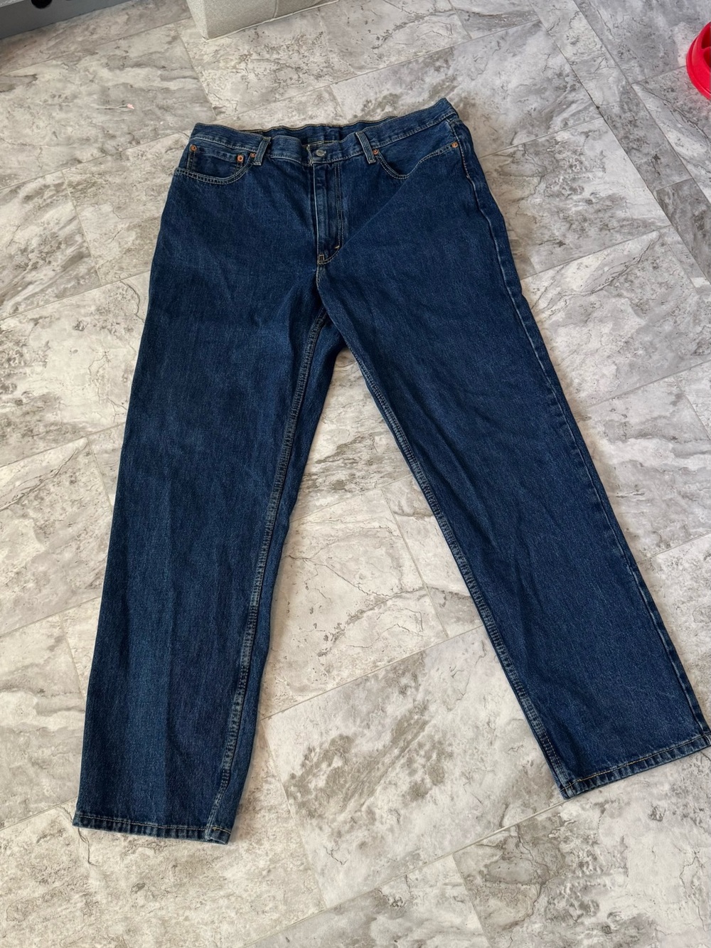 Levi's Men's Classic Straight Jeans in Deep Blue Denim